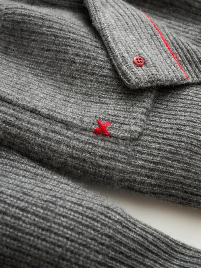 Men Alex Mill Sweaters Sweatshirts Mitchell Cardigan In Washed Cashmere Heather Pewter