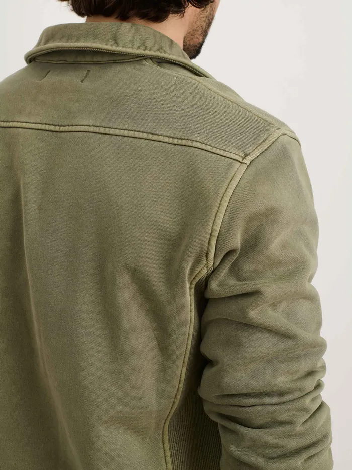 Men Alex Mill Sweaters Sweatshirts Som Half Zip Sweatshirt In Fleece Olive