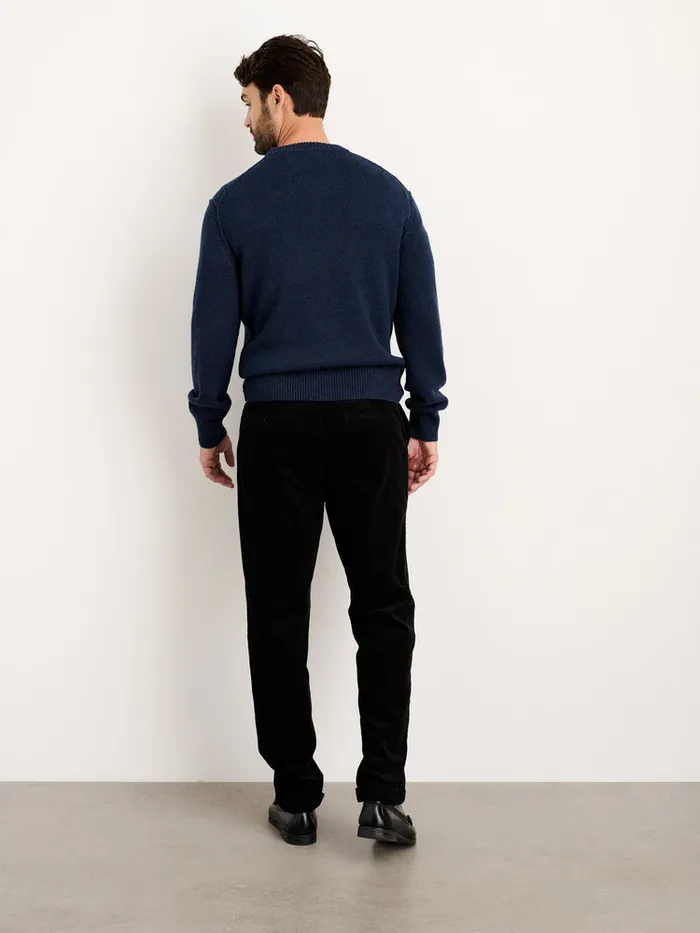Men Alex Mill Sweaters Sweatshirts Weston Pullover In Wool Cotton Heather Navy