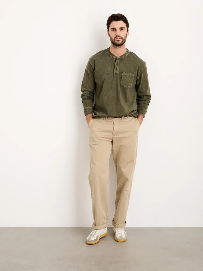 Men Alex Mill Tees Polos Allan Henley In Heavyweight Jersey Thyme