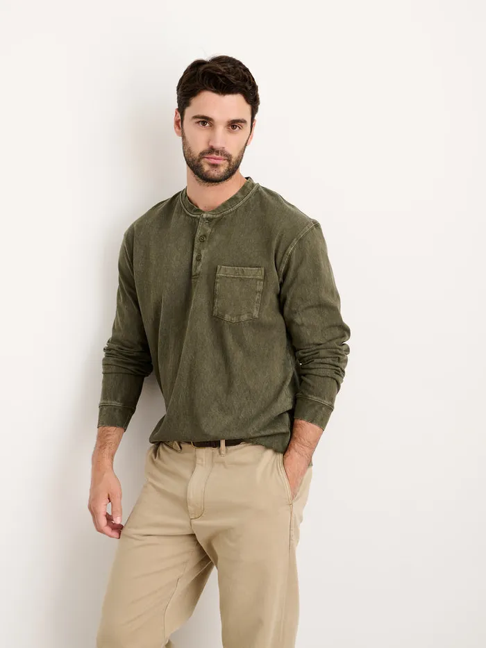 Men Alex Mill Tees Polos Allan Henley In Heavyweight Jersey Thyme