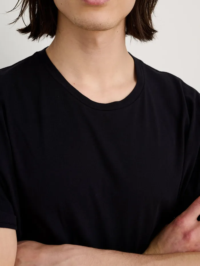 Men Alex Mill Tees Polos Lightweight Mercer Tee Black