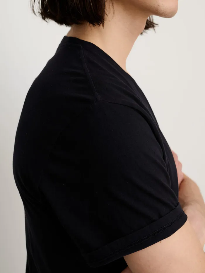 Men Alex Mill Tees Polos Lightweight Mercer Tee Black