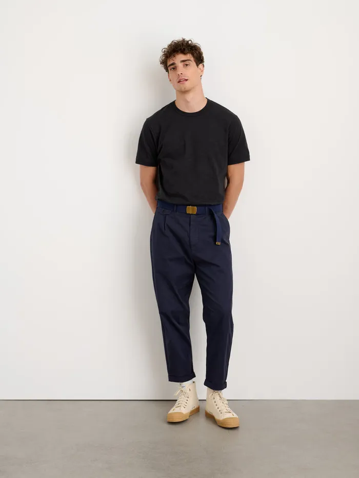 Men Alex Mill Tees Polos Standard T Shirt In Slub Cotton Black