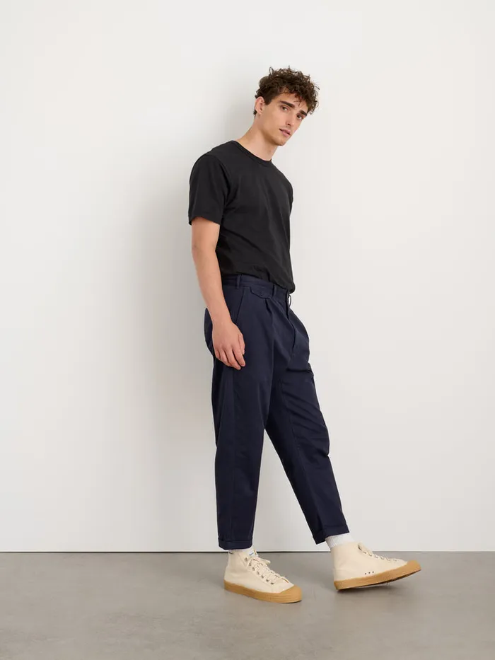 Men Alex Mill Tees Polos Standard T Shirt In Slub Cotton Black