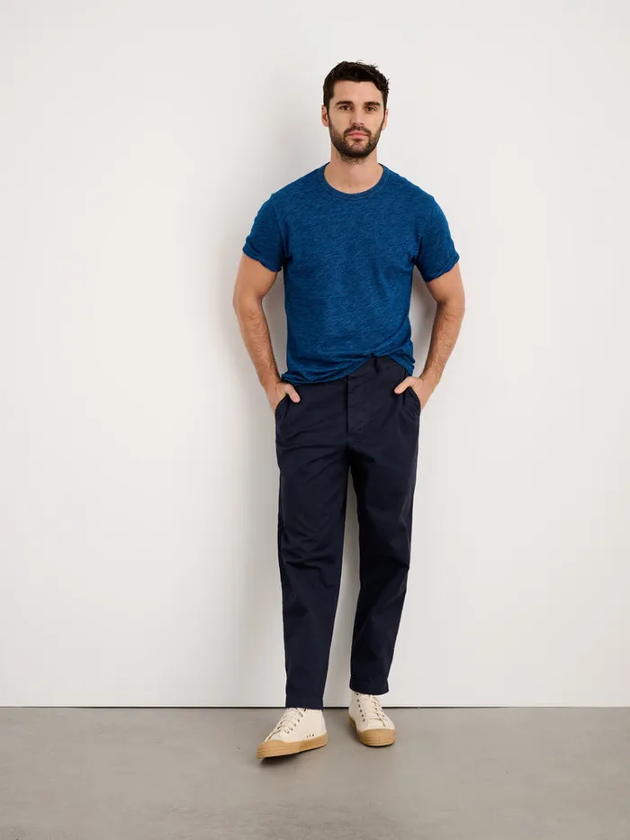 Men Alex Mill Tees Polos Standard Tee In Indigo Slub Cotton