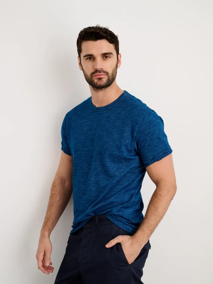Men Alex Mill Tees Polos Standard Tee In Indigo Slub Cotton Men Alex Mill Tees Polos Standard Tee In Indigo Slub Cotton