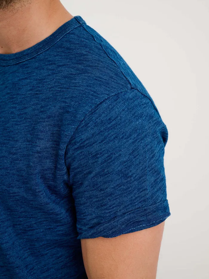 Men Alex Mill Tees Polos Standard Tee In Indigo Slub Cotton Men Alex Mill Tees Polos Standard Tee In Indigo Slub Cotton
