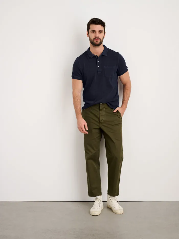 Men Alex Mill Tees Polos Vintage Wash Polo Dark Navy