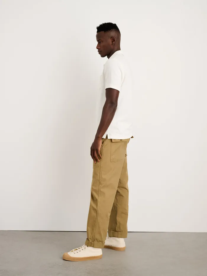 Men Alex Mill Tees Polos Vintage Wash Polo Off White