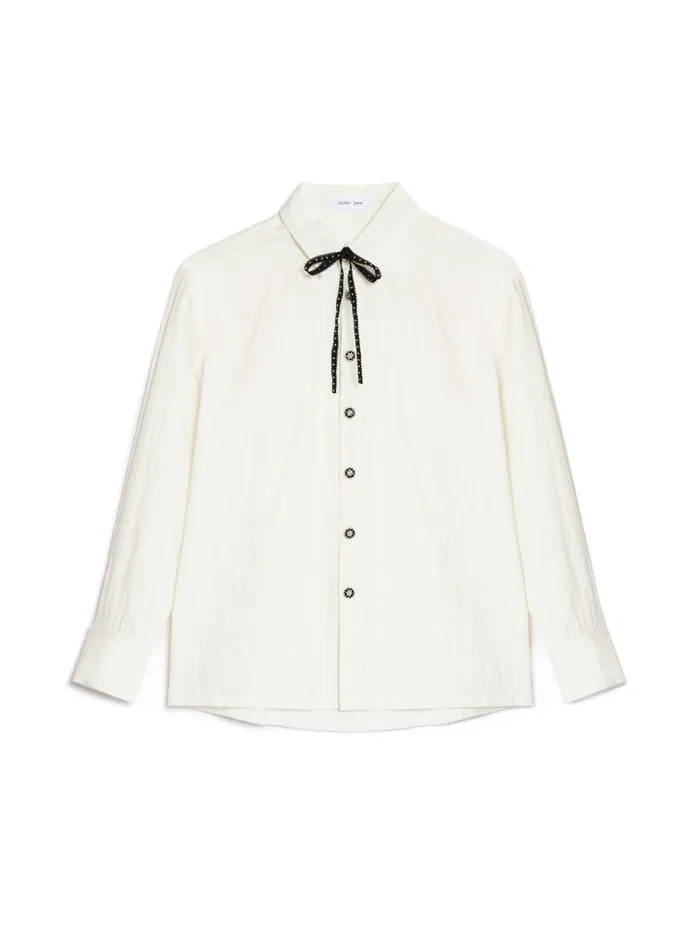 Men Arlo Western Shirt Pearled White Sister Jane Shirts