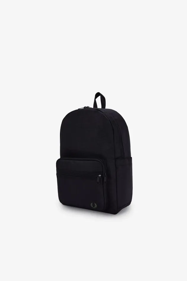 Men Bags Fred Perry Ballistic Nylon Backpack Black