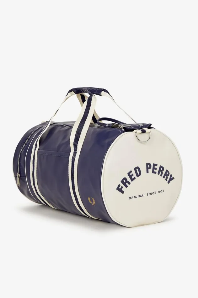 Men Bags Fred Perry Classic Barrel Bag Carbon Blueecru