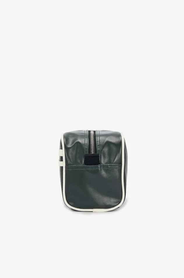 Men Bags Fred Perry Coated Polyester Wash Bag Night Greenecru