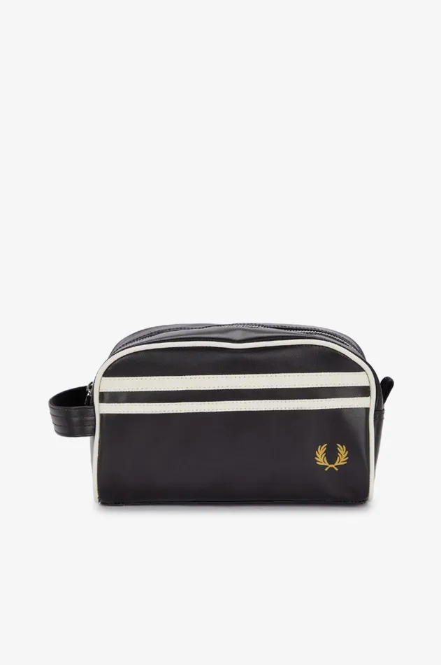 Men Bags Fred Perry Laurel Wreath Wash Bag Blackecru