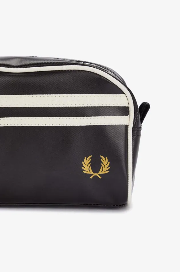 Men Bags Fred Perry Laurel Wreath Wash Bag Blackecru