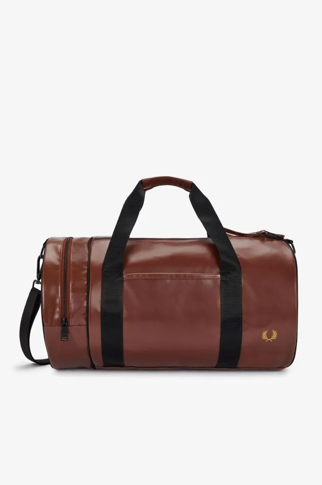 Men Bags Fred Perry Tonal Barrel Bag Whisky Brown
