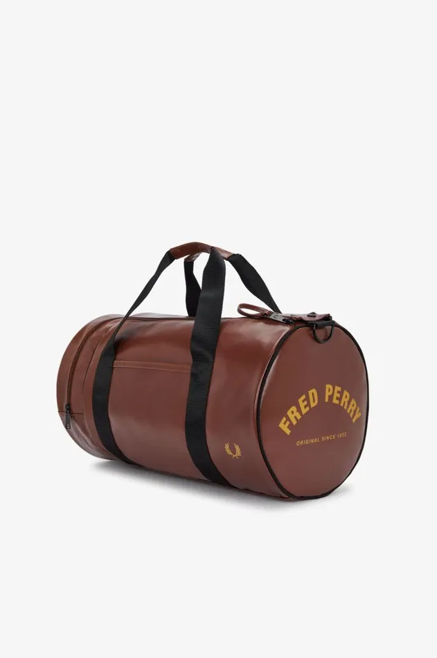 Men Bags Fred Perry Tonal Barrel Bag Whisky Brown