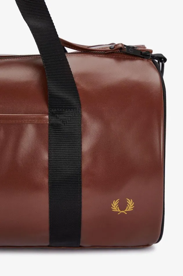 Men Bags Fred Perry Tonal Barrel Bag Whisky Brown