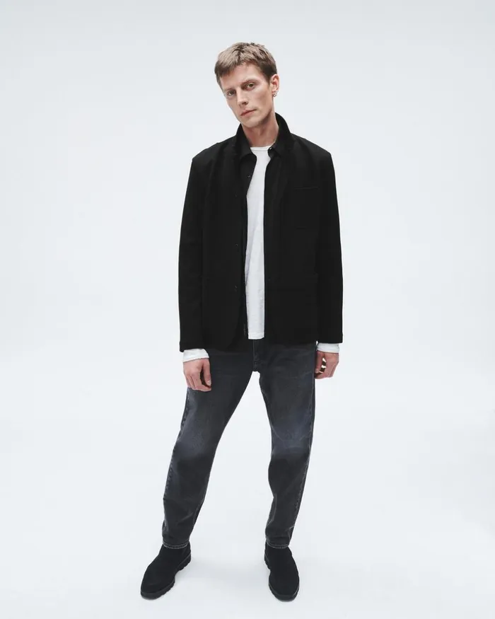 Men Blazers Rag 038 Bone Prospect Japanese Wool Blazer Black