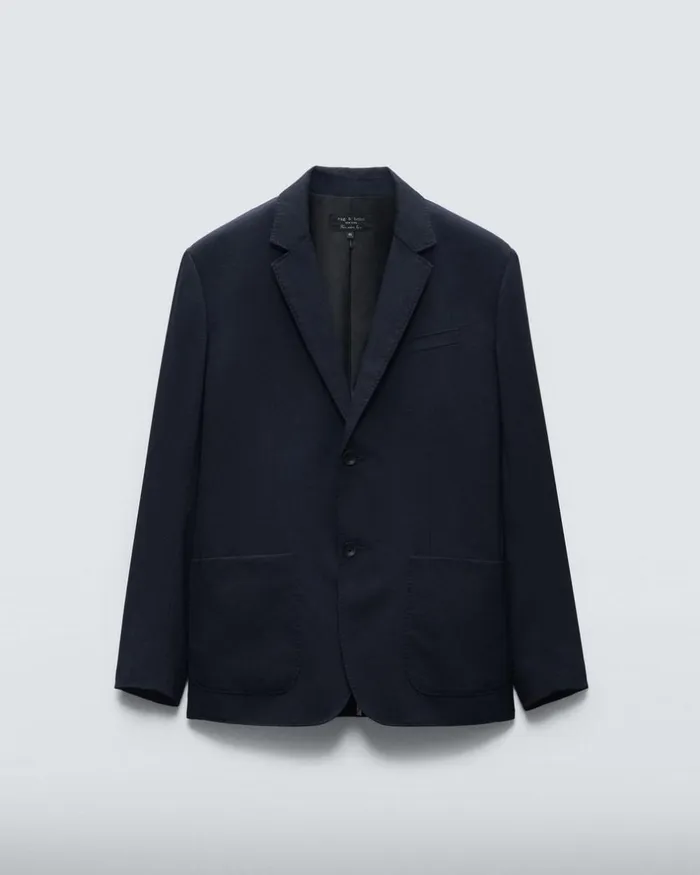 Men Blazers Rag 038 Bone Shift Wool Blazer Navy