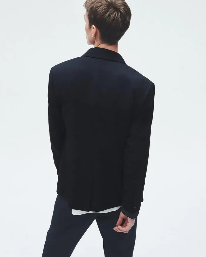 Men Blazers Rag 038 Bone Shift Wool Blazer Navy