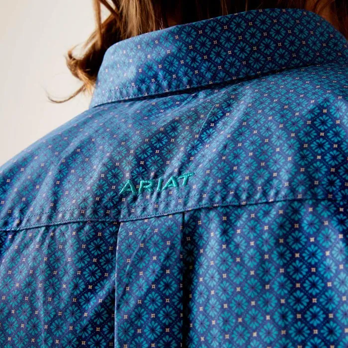 Men Button Down Shirts Ariat Braxton Classic Fit Shirt Spellbound Teal Men Button Down Shirts Ariat Braxton Classic Fit Shirt Spellbound Teal