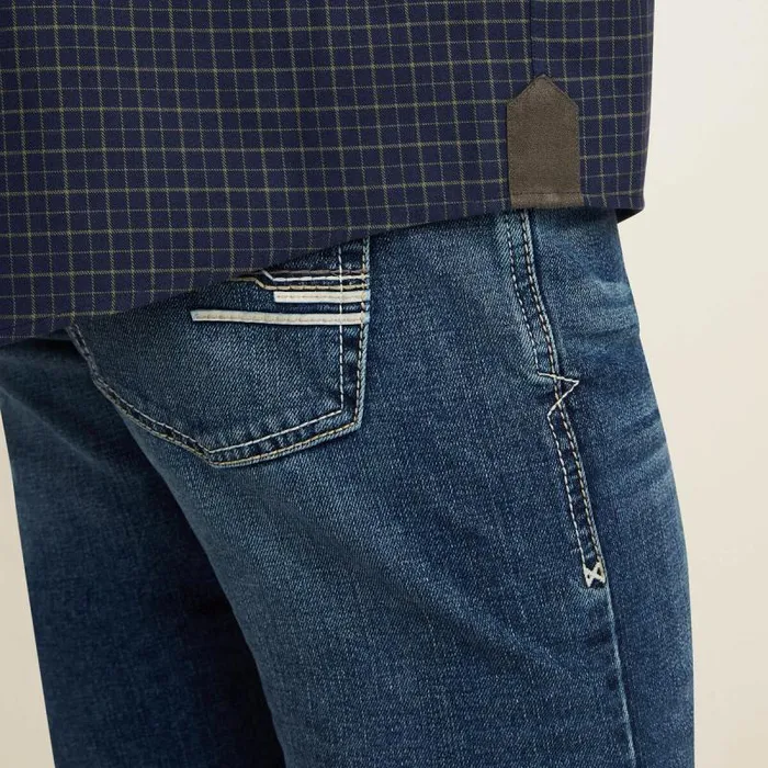 Men Button Down Shirts Ariat Clement Shirt Navy Tattersall