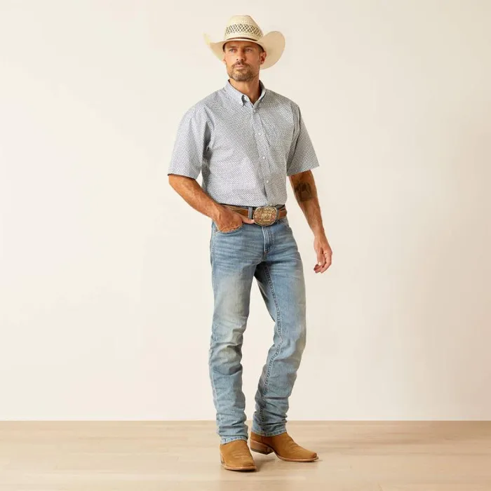 Men Button Down Shirts Ariat Edgar Classic Fit Shirt Blue Heaven Men Button Down Shirts Ariat Edgar Classic Fit Shirt Blue Heaven