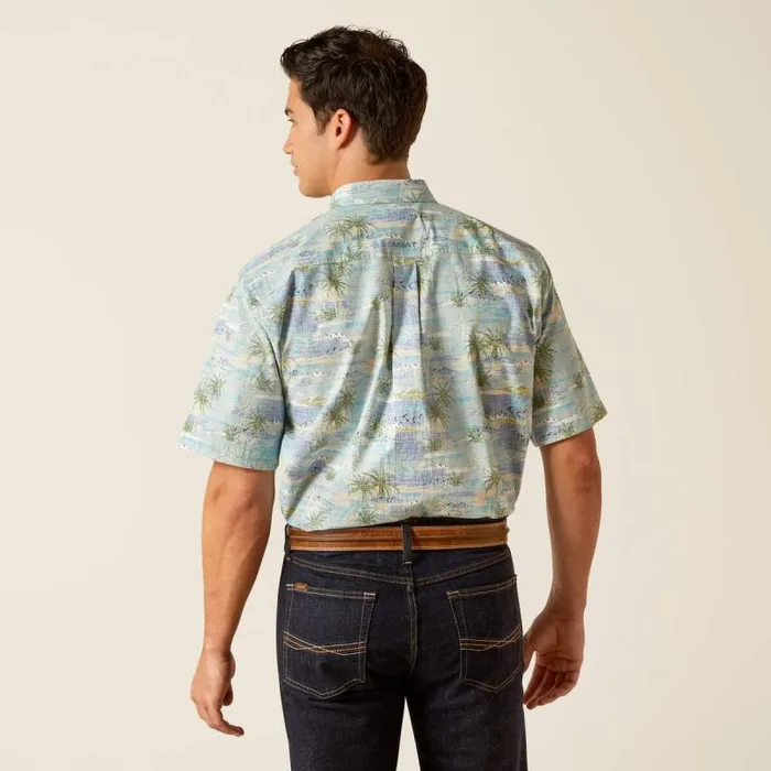 Men Button Down Shirts Ariat Edwind Classic Fit Shirt Blue Heaven Men Button Down Shirts Ariat Edwind Classic Fit Shirt Blue Heaven
