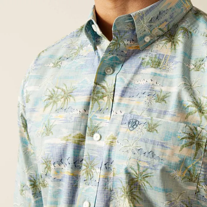 Men Button Down Shirts Ariat Edwind Classic Fit Shirt Blue Heaven Men Button Down Shirts Ariat Edwind Classic Fit Shirt Blue Heaven
