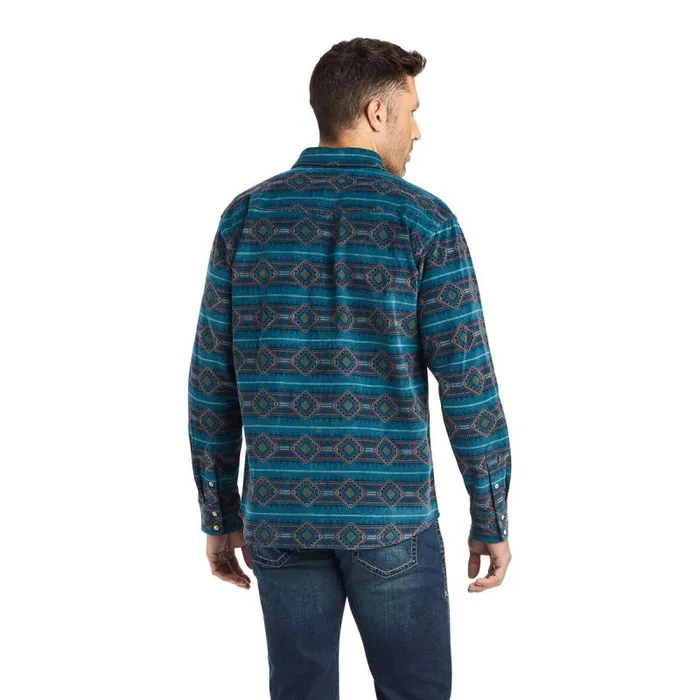 Men Button Down Shirts Ariat Hawkeye Corduroy Retro Fit Shirt Sylvan Teal Men Button Down Shirts Ariat Hawkeye Corduroy Retro Fit Shirt Sylvan Teal