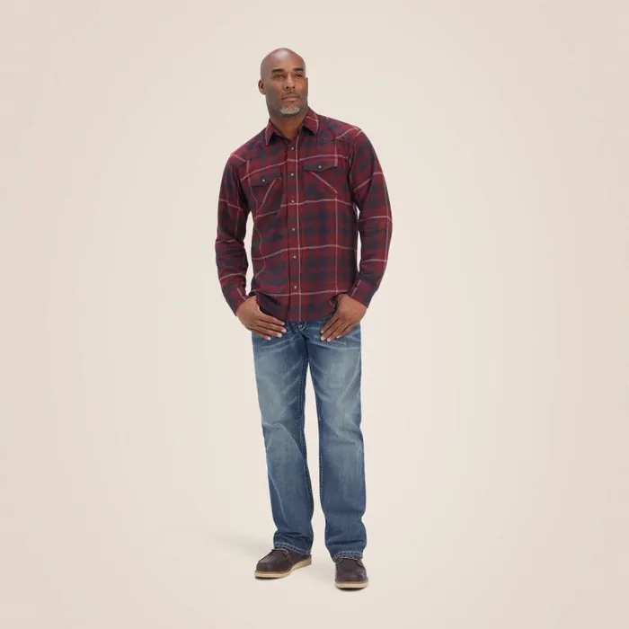 Men Button Down Shirts Ariat Heath Retro Fit Shirt Phantom Men Button Down Shirts Ariat Heath Retro Fit Shirt Phantom