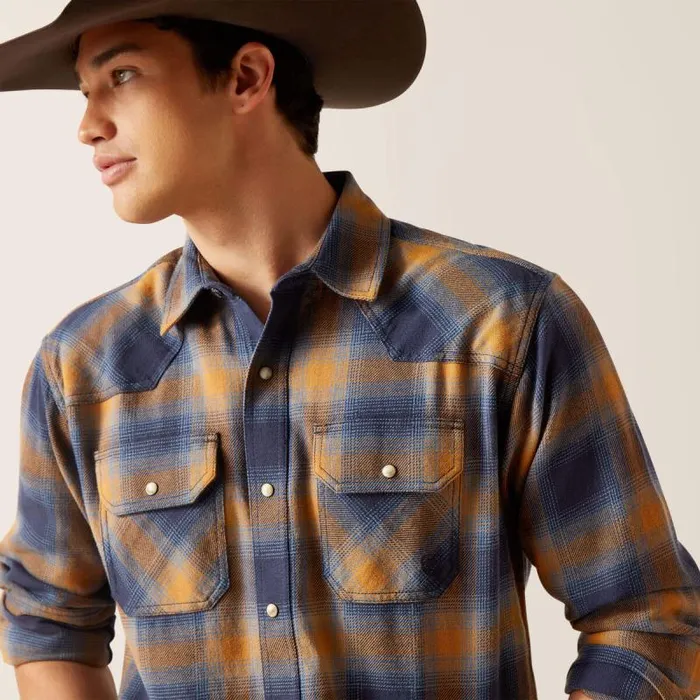 Men Button Down Shirts Ariat Hershel Retro Fit Shirt Comb Honey Men Button Down Shirts Ariat Hershel Retro Fit Shirt Comb Honey