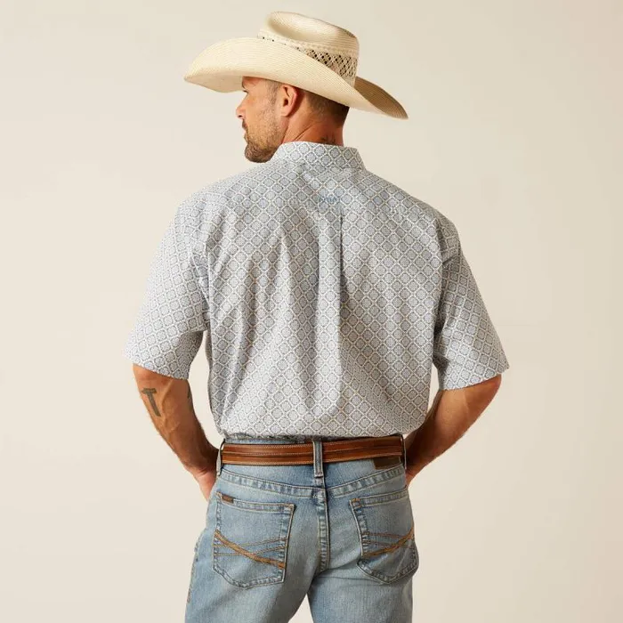 Men Button Down Shirts Ariat Jett Classic Fit Shirt Ceramic Teal Men Button Down Shirts Ariat Jett Classic Fit Shirt Ceramic Teal