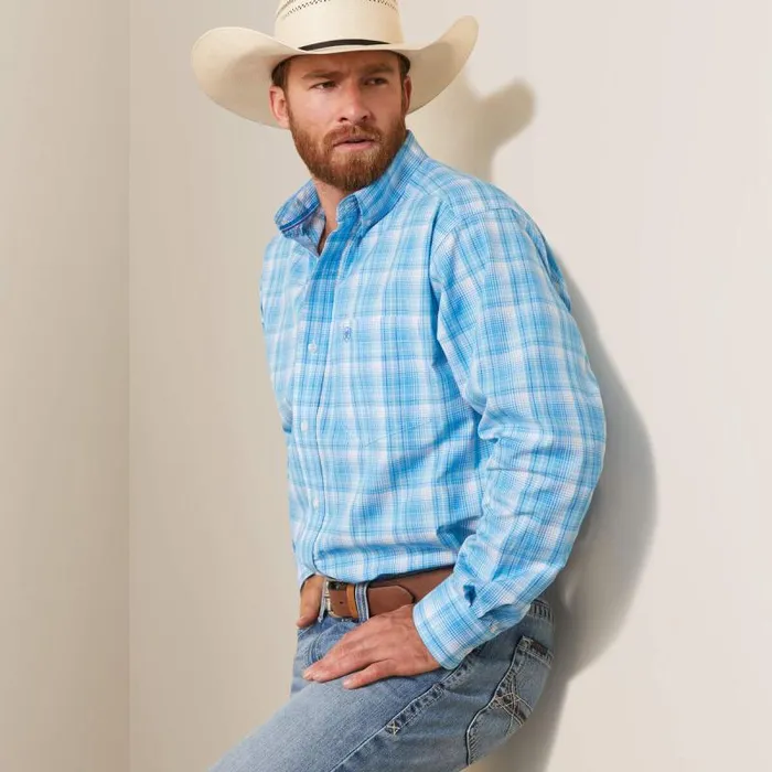 Men Button Down Shirts Ariat Lyle Classic Fit Shirt White