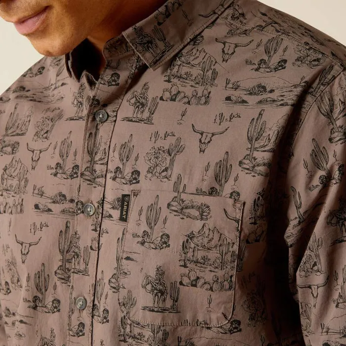 Men Button Down Shirts Ariat Matteo Stretch Modern Fit Shirt Eiffel Tower Men Button Down Shirts Ariat Matteo Stretch Modern Fit Shirt Eiffel Tower