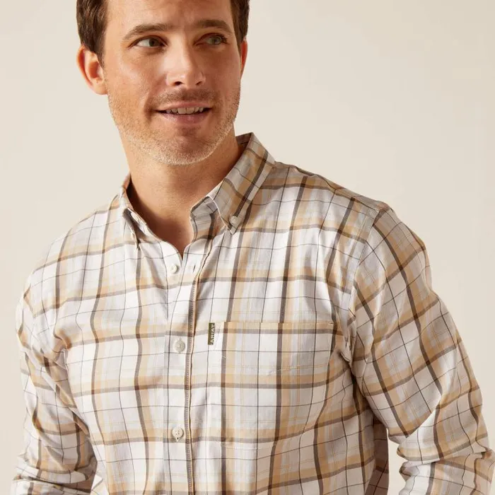 Men Button Down Shirts Ariat Napa Shirt Tan Check Men Button Down Shirts Ariat Napa Shirt Tan Check