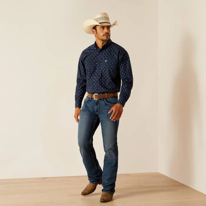 Men Button Down Shirts Ariat Percy Classic Fit Shirt Midnight Men Button Down Shirts Ariat Percy Classic Fit Shirt Midnight