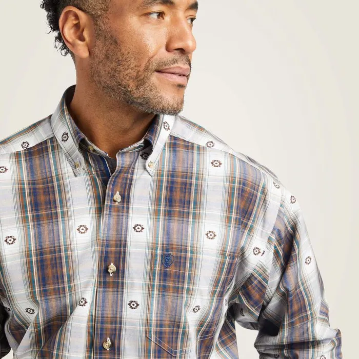 Men Button Down Shirts Ariat Pro Series Geoffrey Classic Fit Shirt Estate Blue Men Button Down Shirts Ariat Pro Series Geoffrey Classic Fit Shirt Estate Blue