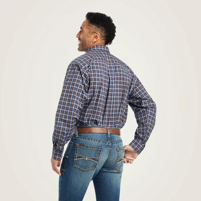 Men Button Down Shirts Ariat Pro Series Giacomo Stretch Classic Fit Shirt Estate Blue Men Button Down Shirts Ariat Pro Series Giacomo Stretch Classic Fit Shirt Estate Blue