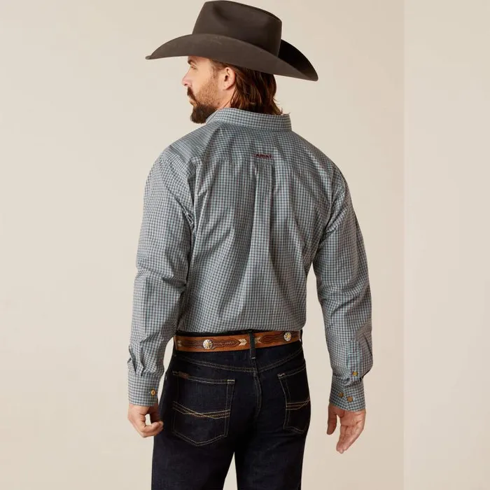 Men Button Down Shirts Ariat Pro Series Nestor Classic Fit Shirt Angel Blue