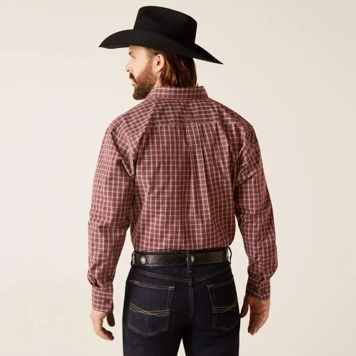 Men Button Down Shirts Ariat Pro Series Nicco Classic Fit Shirt Frair Brown