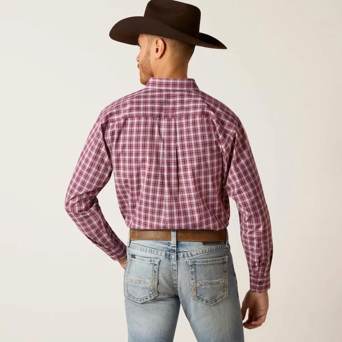 Men Button Down Shirts Ariat Pro Series Shepherd Classic Fit Shirt White