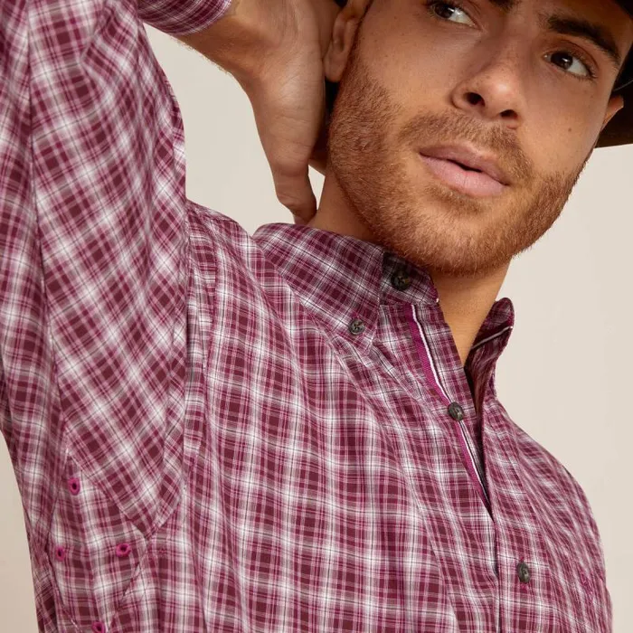 Men Button Down Shirts Ariat Pro Series Shepherd Classic Fit Shirt White