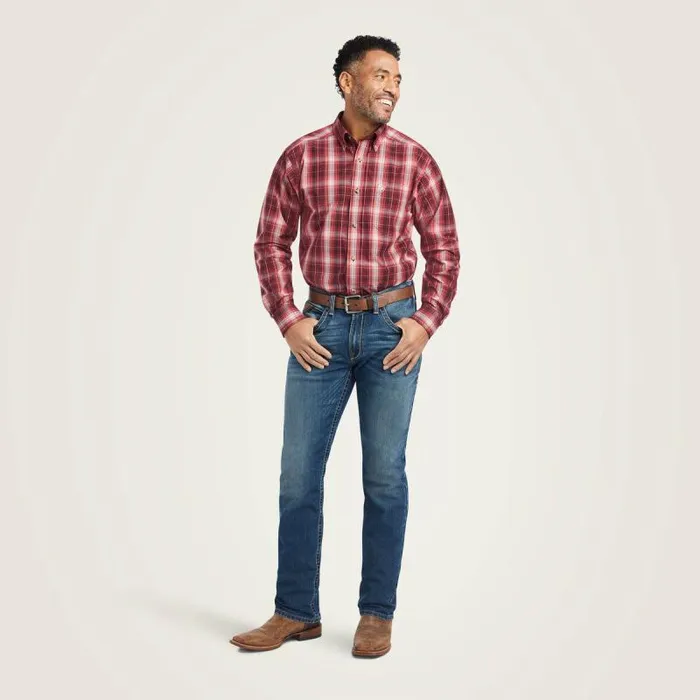 Men Button Down Shirts Ariat Pro Series Wagner Fitted Shirt Rio Red Men Button Down Shirts Ariat Pro Series Wagner Fitted Shirt Rio Red