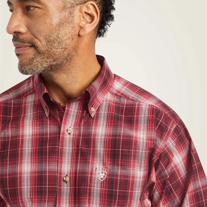 Men Button Down Shirts Ariat Pro Series Wagner Fitted Shirt Rio Red Men Button Down Shirts Ariat Pro Series Wagner Fitted Shirt Rio Red