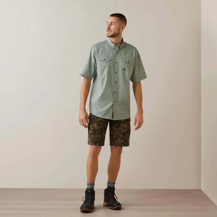 Men Button Down Shirts Ariat Rebar Made Tough VentTEK DuraStretch Work Shirt Green Bay Heather Men Button Down Shirts Ariat Rebar Made Tough VentTEK DuraStretch Work Shirt Green Bay Heather