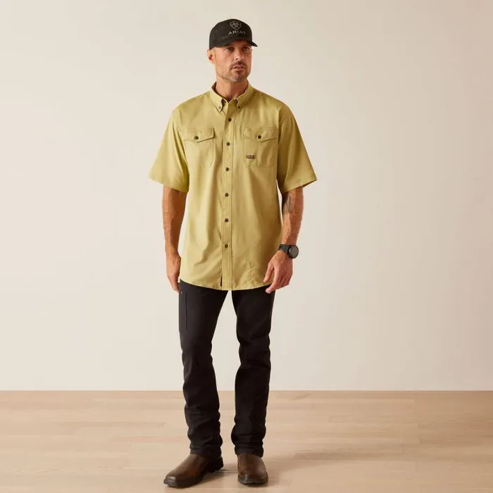 Men Button Down Shirts Ariat Rebar Made Tough VentTEK DuraStretch Work Shirt Peatmoss Heather Men Button Down Shirts Ariat Rebar Made Tough VentTEK DuraStretch Work Shirt Peatmoss Heather