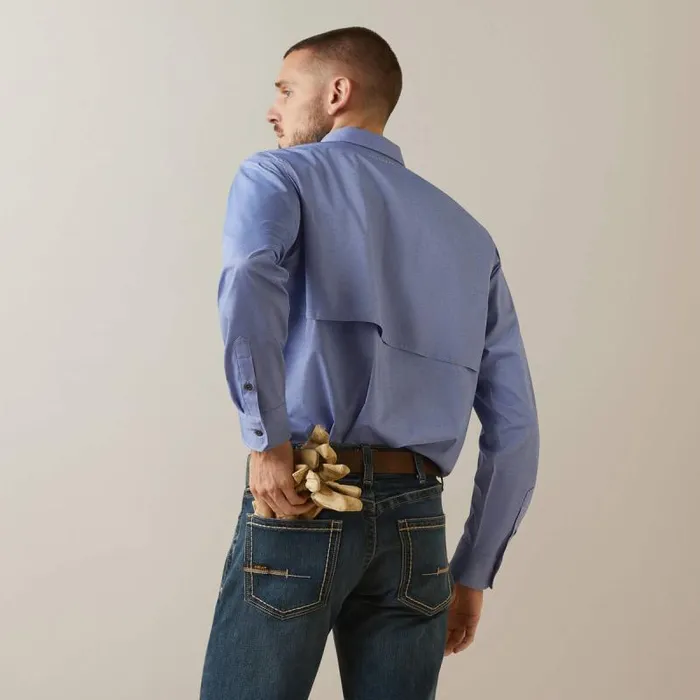 Men Button Down Shirts Ariat Rebar Made Tough VentTEK DuraStretch Work Shirt Surf Web Heather Men Button Down Shirts Ariat Rebar Made Tough VentTEK DuraStretch Work Shirt Surf Web Heather
